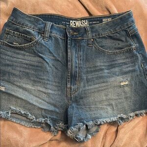 Rewash Women's Blue Denim Shorts